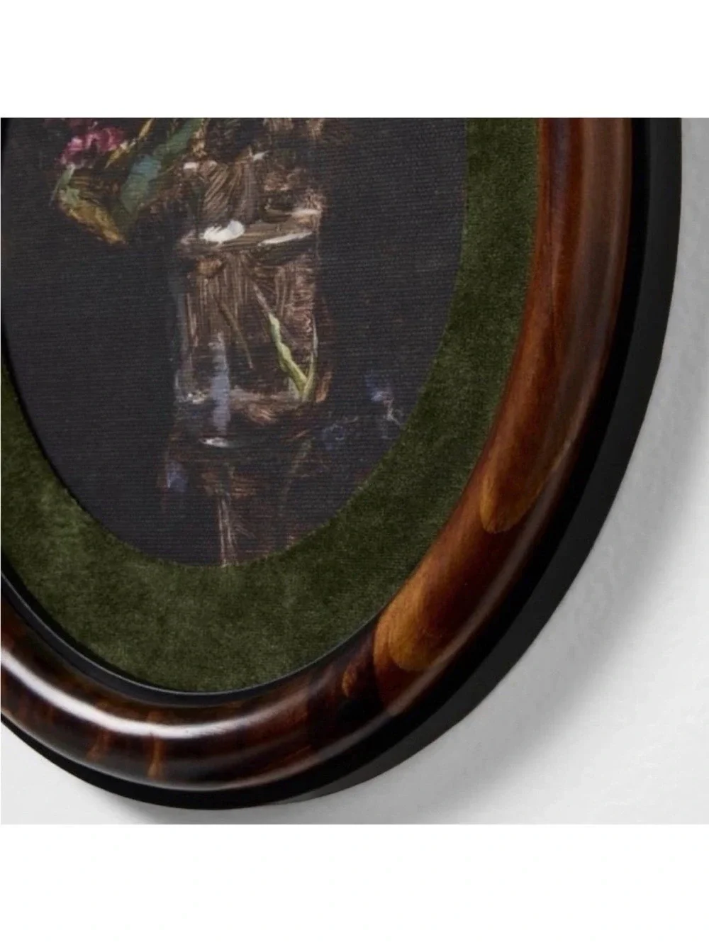 Threshold Studio McGee Wall Art Oval Framed Floral Wall Art 9” x 11”